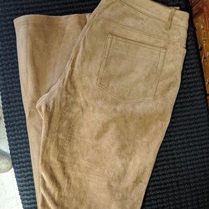 Suede Pants Beige Marshall Fields size 10
